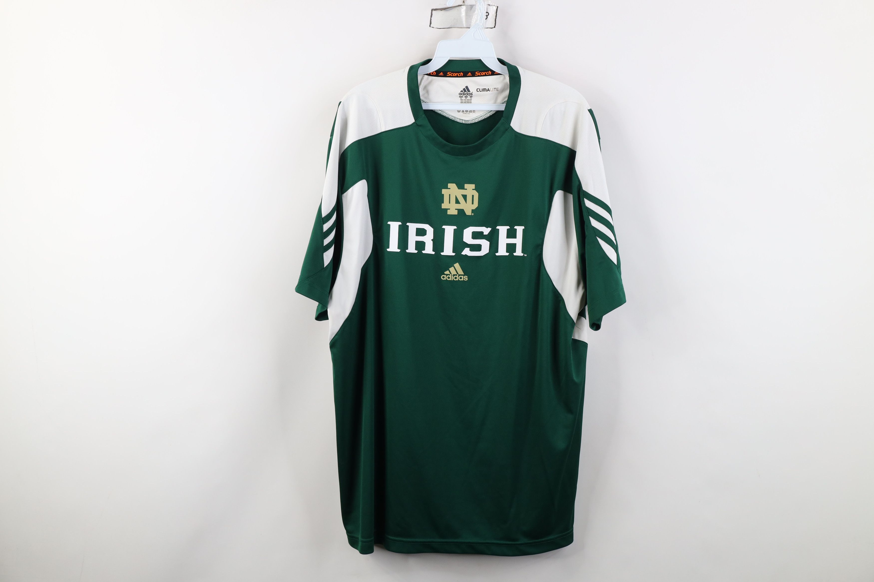Adidas Adidas Notre Dame University Football Short Sleeve T-Shirt Size US XL / EU 56 / 4 - 1 Thumbnail