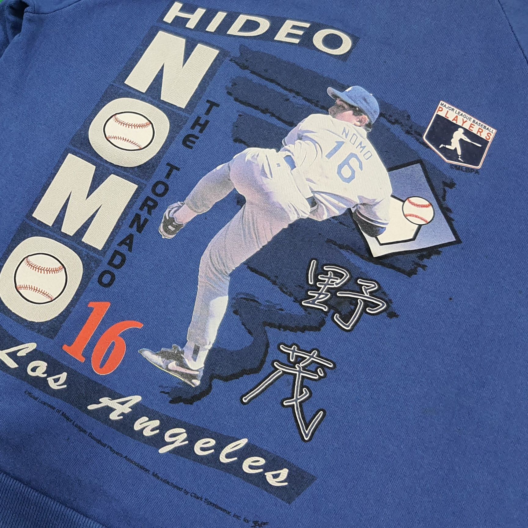 Jerzees Vintage Hideo Nomo Los Angeles Dodgers Sweatshirt C300N12 Size US M / EU 48-50 / 2 - 2 Thumbnail