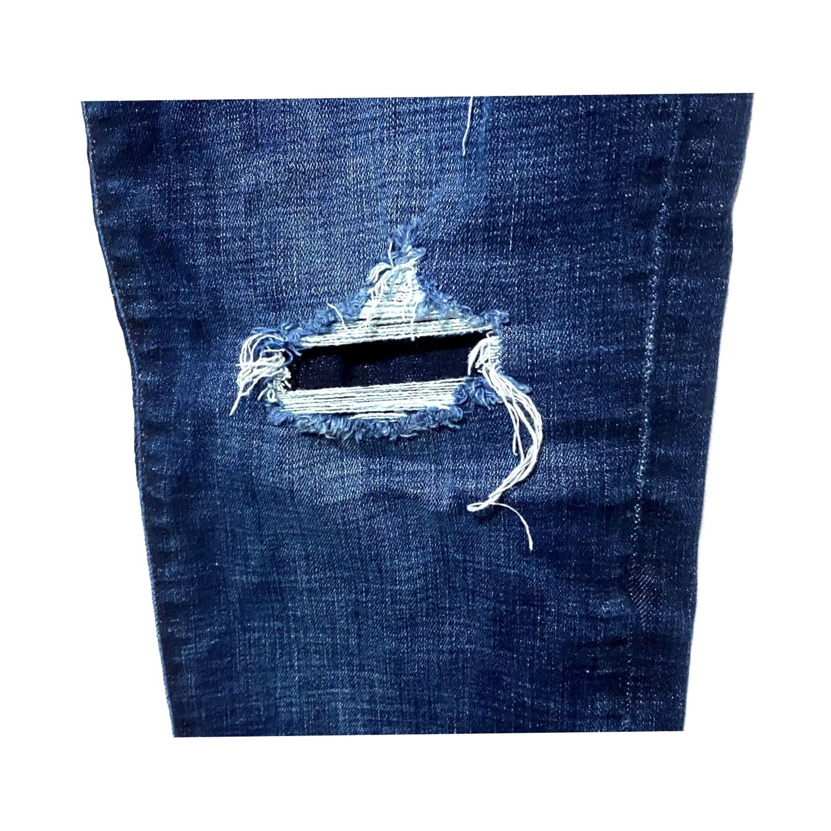 American Eagle Outfitters American Eagle NeXt Level Stretch Slim Jeans Mens 28x30 Distressed Ripped Y2K Blue Fit Denim Size US 27 - 5 Thumbnail