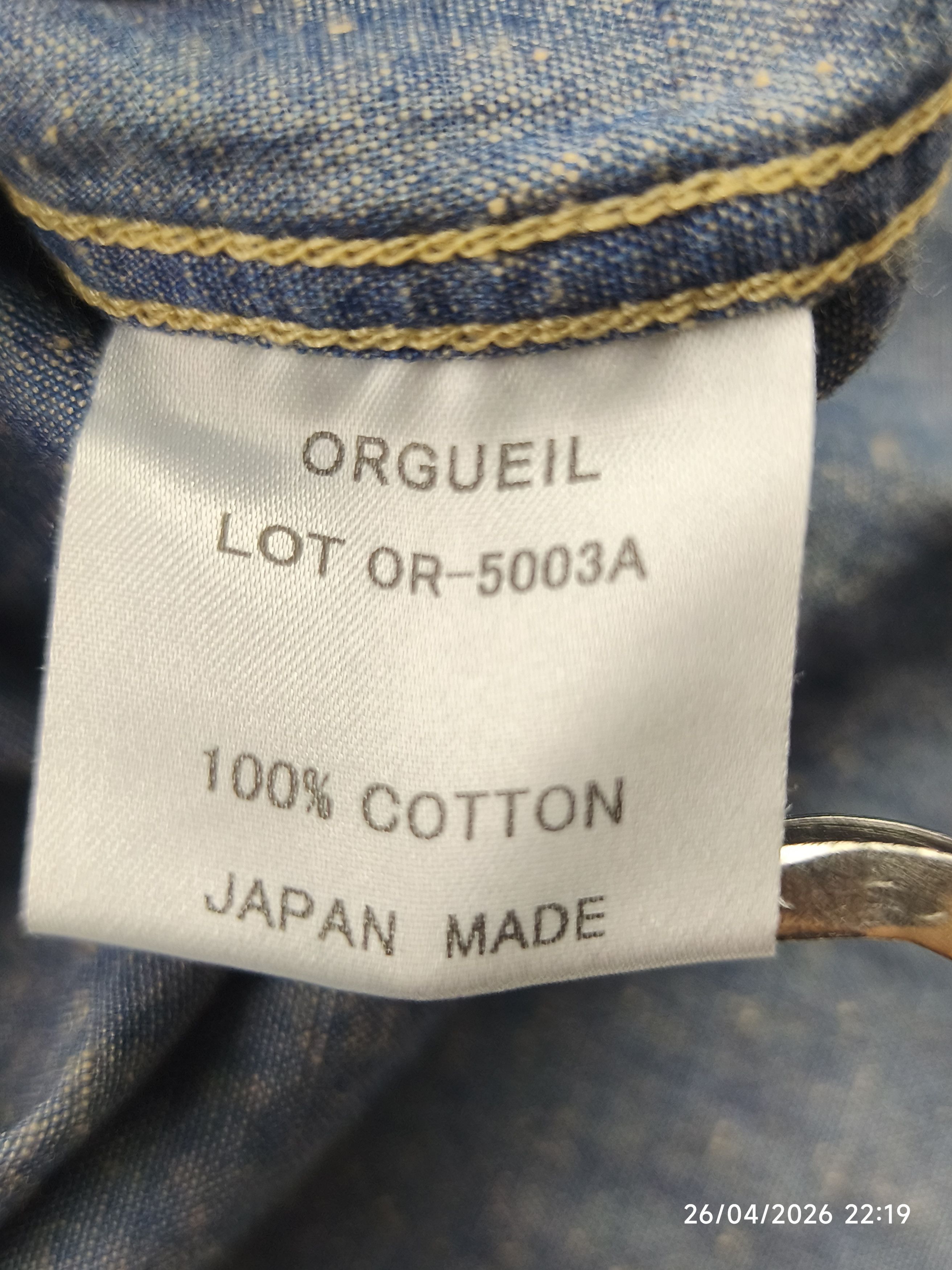 Orgueil Orgueil - studio d'artisan - classic chambray work shirt Size US S / EU 44-46 / 1 - 9 Thumbnail