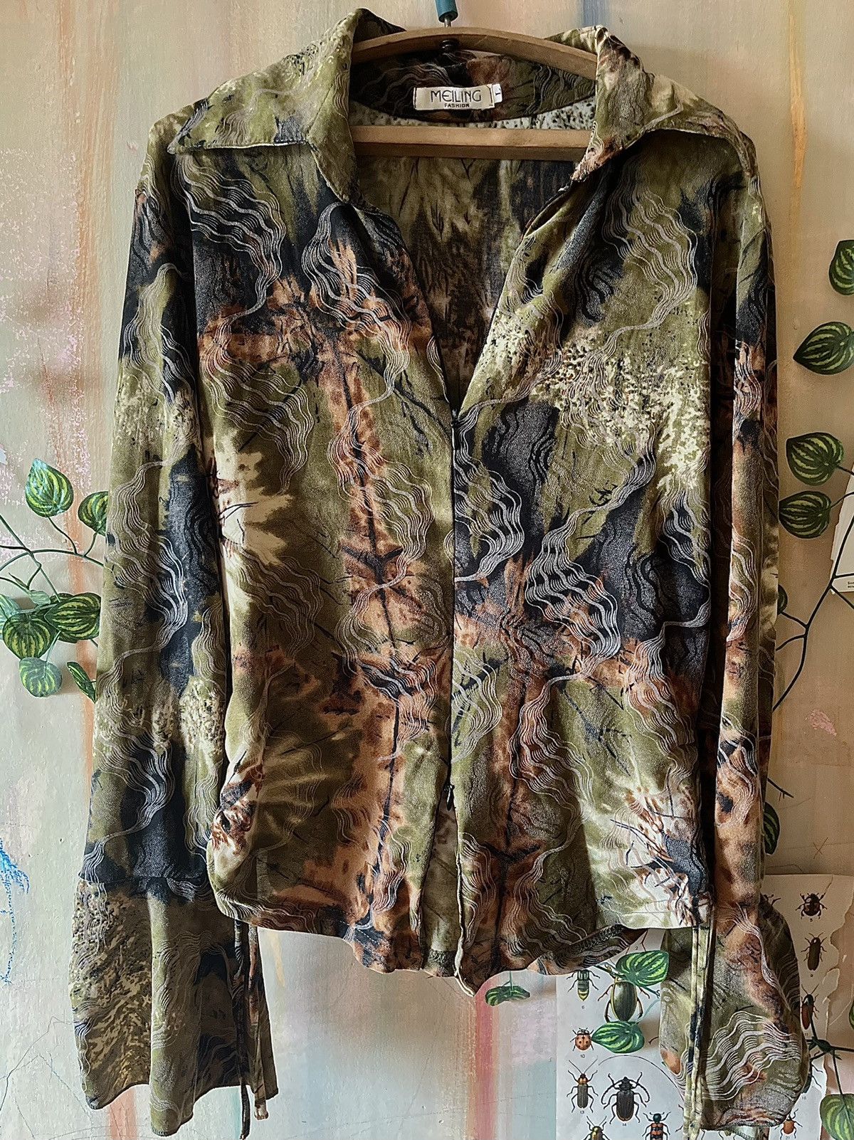 Japanese Brand VINTAGE JEAN PAUL GAULTIER STYLE MESH LONG SLEEVE blouse Size L / US 10 / IT 46 - 2 Thumbnail