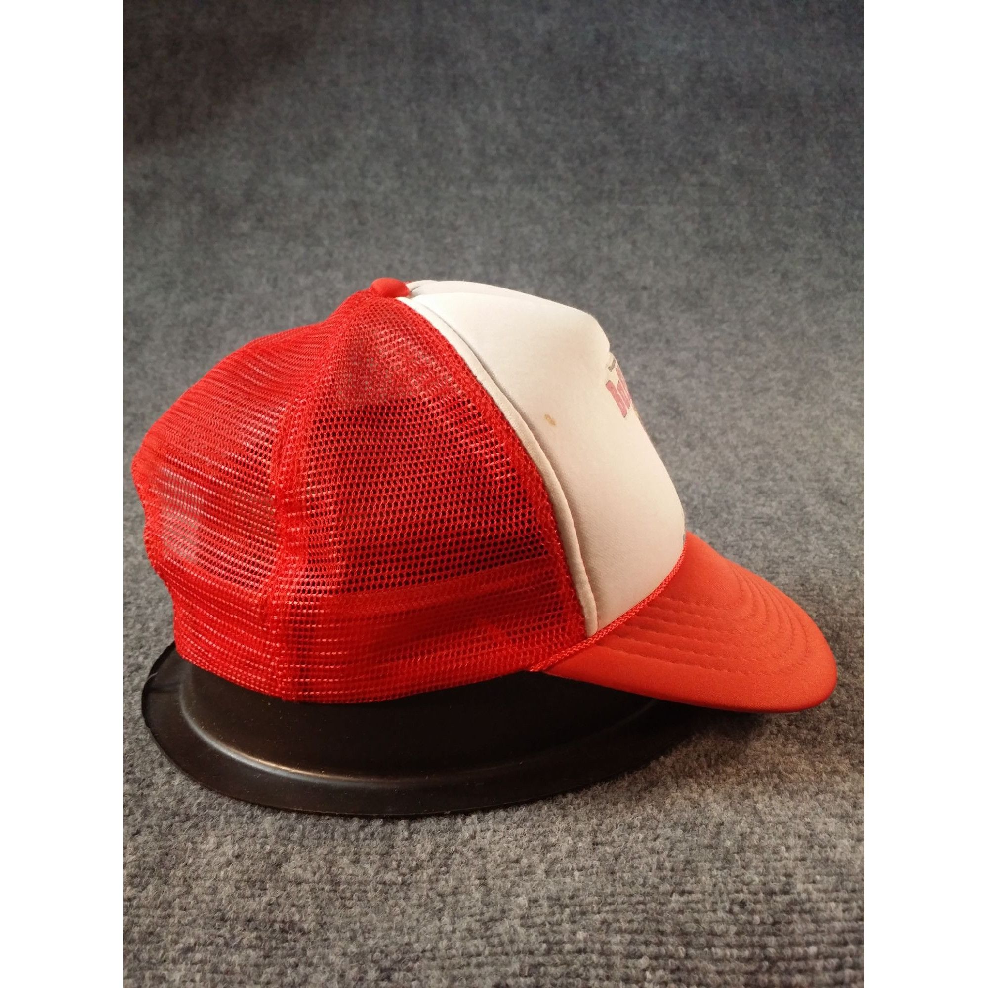 Vintage Vintage Buffalograss Trucker Snapback Hat Red White Buffalo, Size ONE SIZE - 4 Thumbnail
