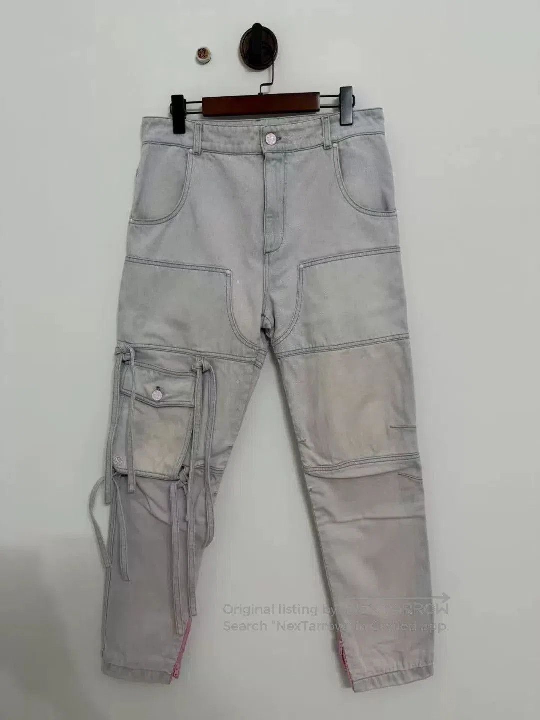 Louis Vuitton Louis Vuitton Blue Pink Detailed Denim Pants. Size US 30 / EU 46 - 1 Thumbnail