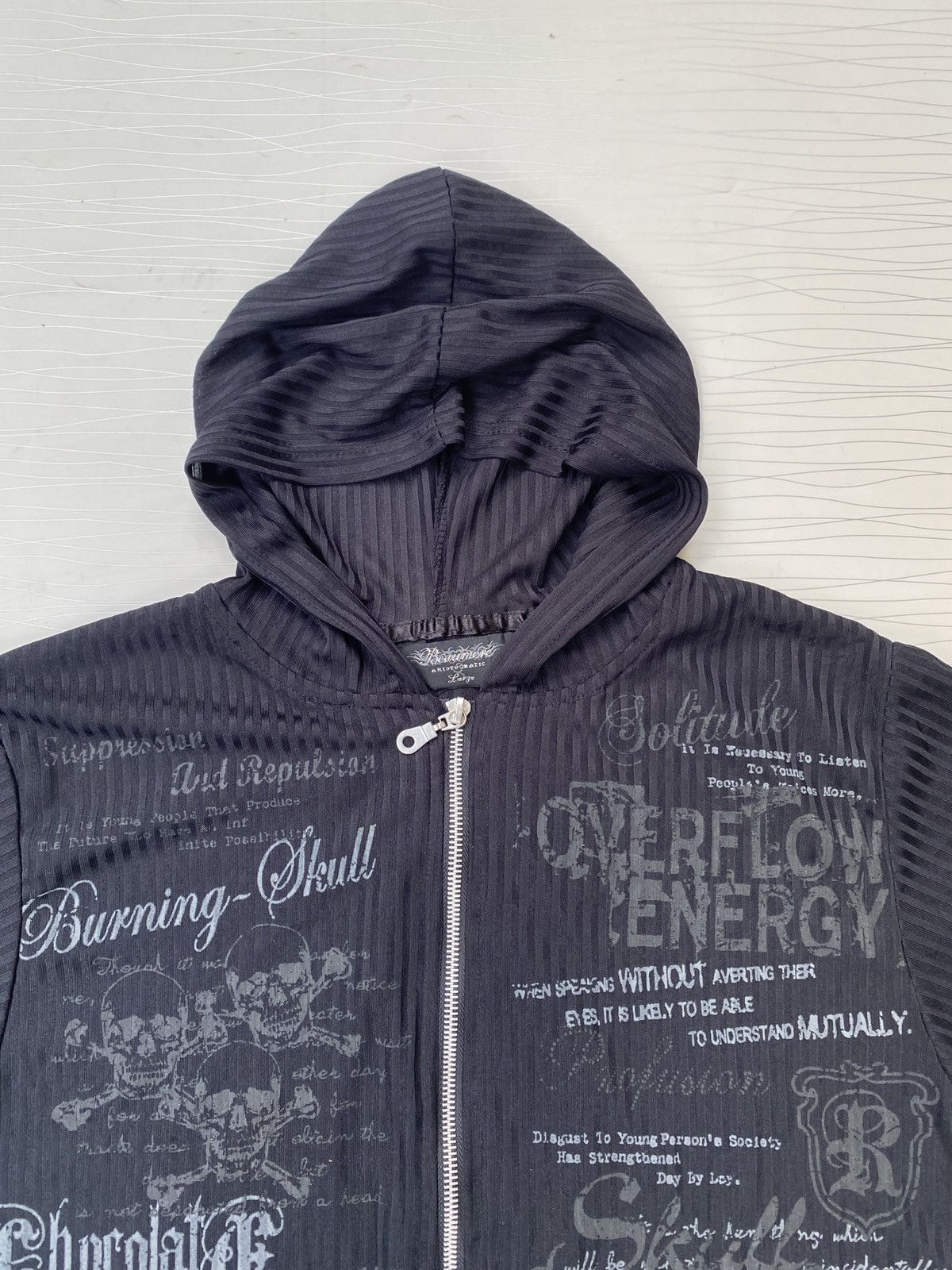 Japanese Brand Beaumere Cross Skull Chrome heart Style Hoodie Zipper Tee Size US L / EU 52-54 / 3 - 4 Thumbnail