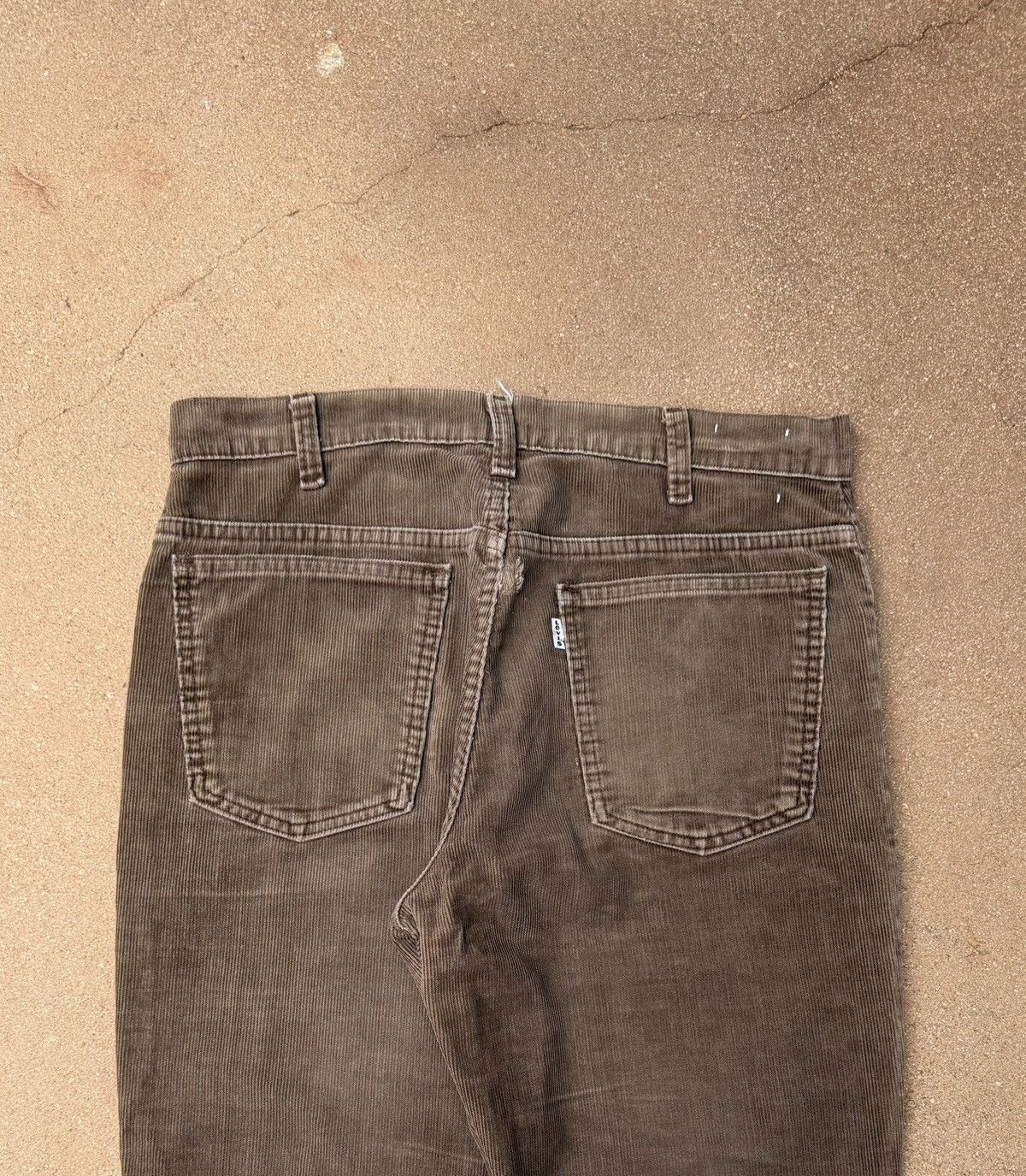 Levi's Vtg 70’s Levi’s 646 Flare Faded Brown Corduroy Pants 32x31 Size US 32 / EU 48 - 7 Thumbnail