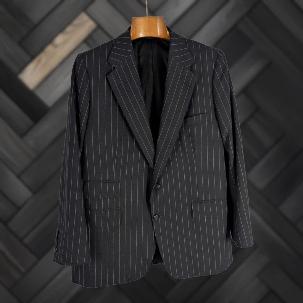 Paul Stuart Paul Stuart Blazer Suit 40 Wool Charcoal Dark Gray Pinstripe Mens Jacket Bespoke Bespoke 40 Regular Chest 40 USA Wool Size 40R - 1 Thumbnail