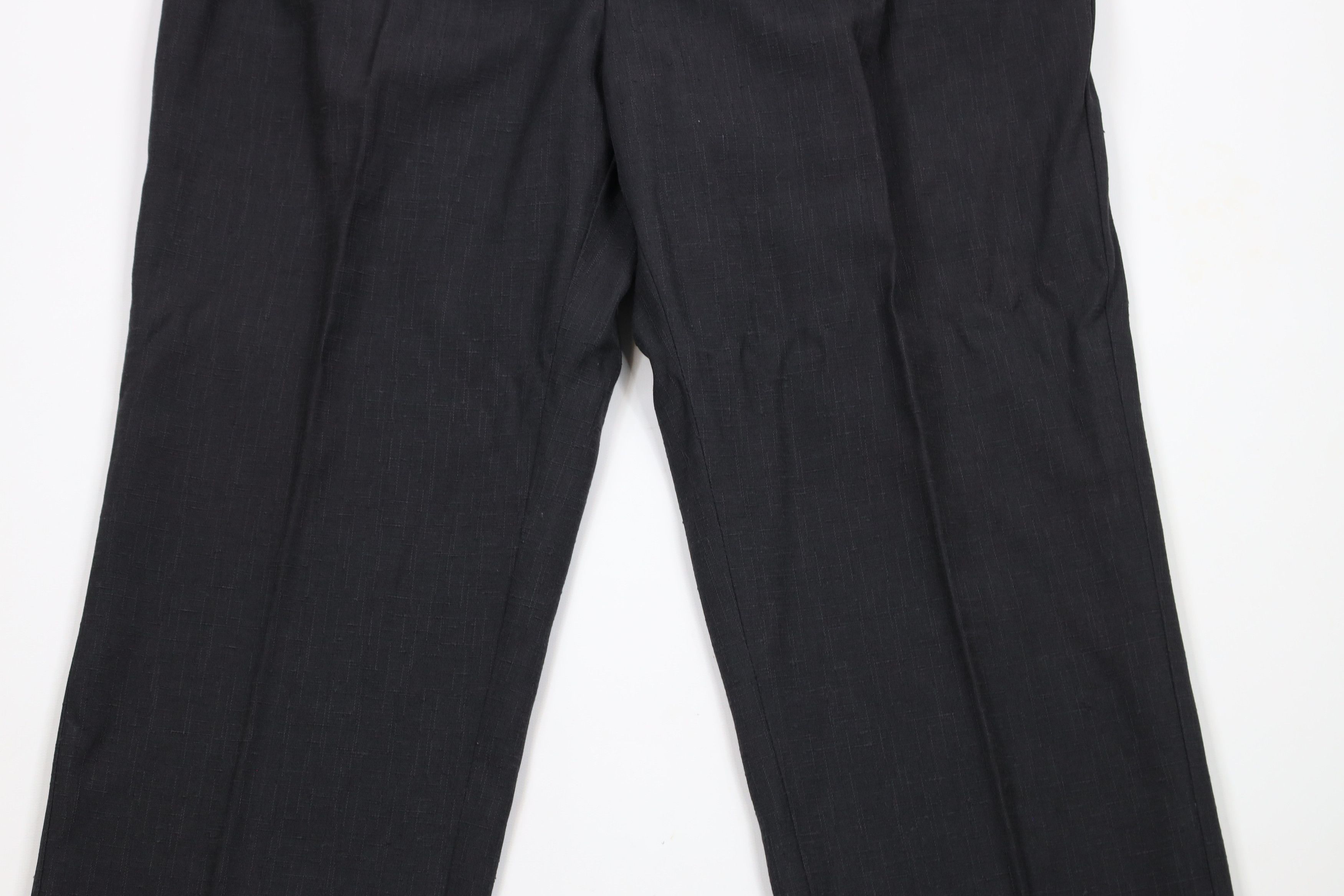 Vintage Vintage 80s 90s Rockabilly Fleck Chino Pants Black USA Size US 34 / EU 50 - 3 Thumbnail
