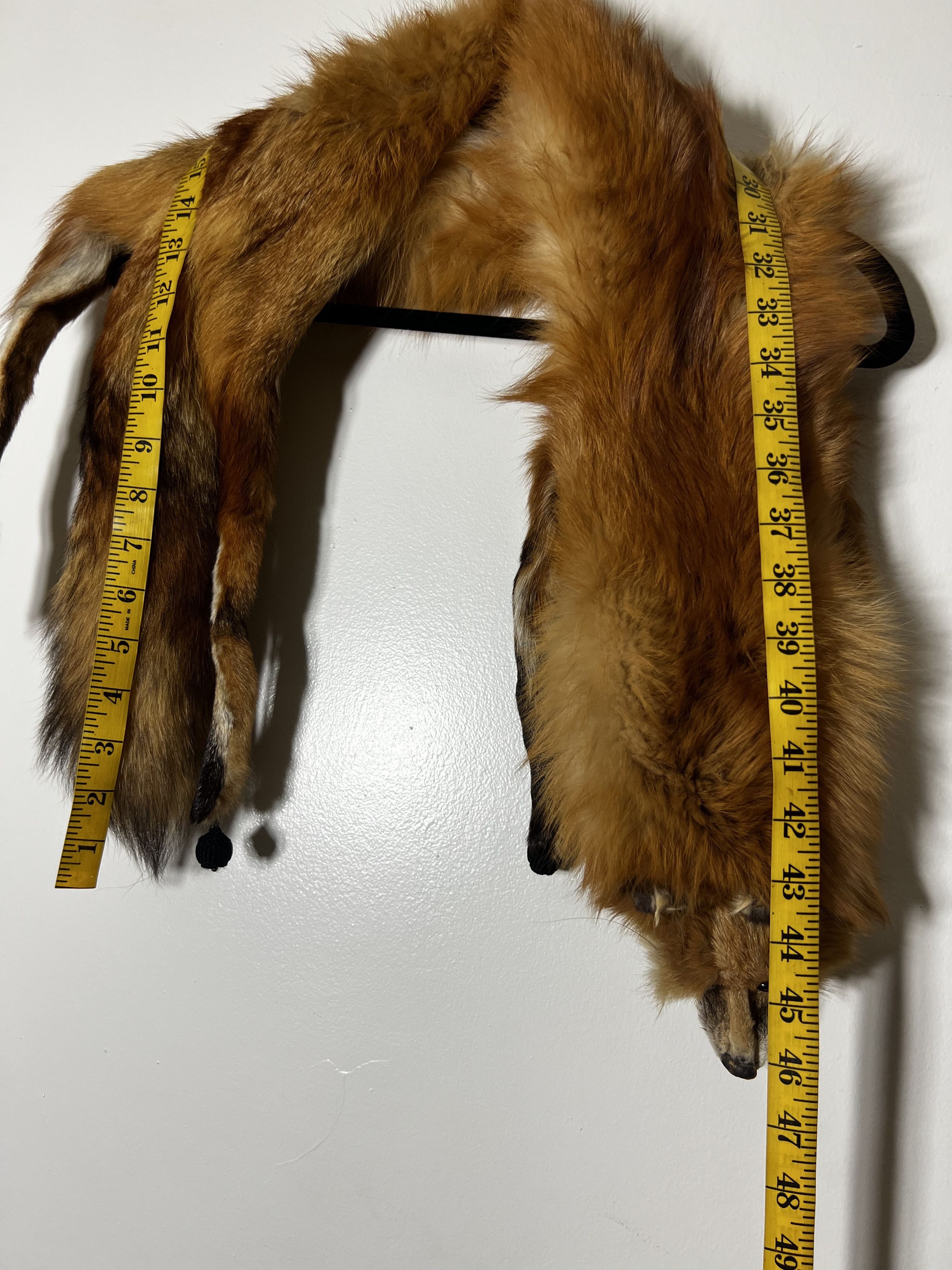 Other × Vintage Vintage 1940's-1950's Red Fox Fur Taxidermy Pelt - Fox Stole Size ONE SIZE - 8 Thumbnail