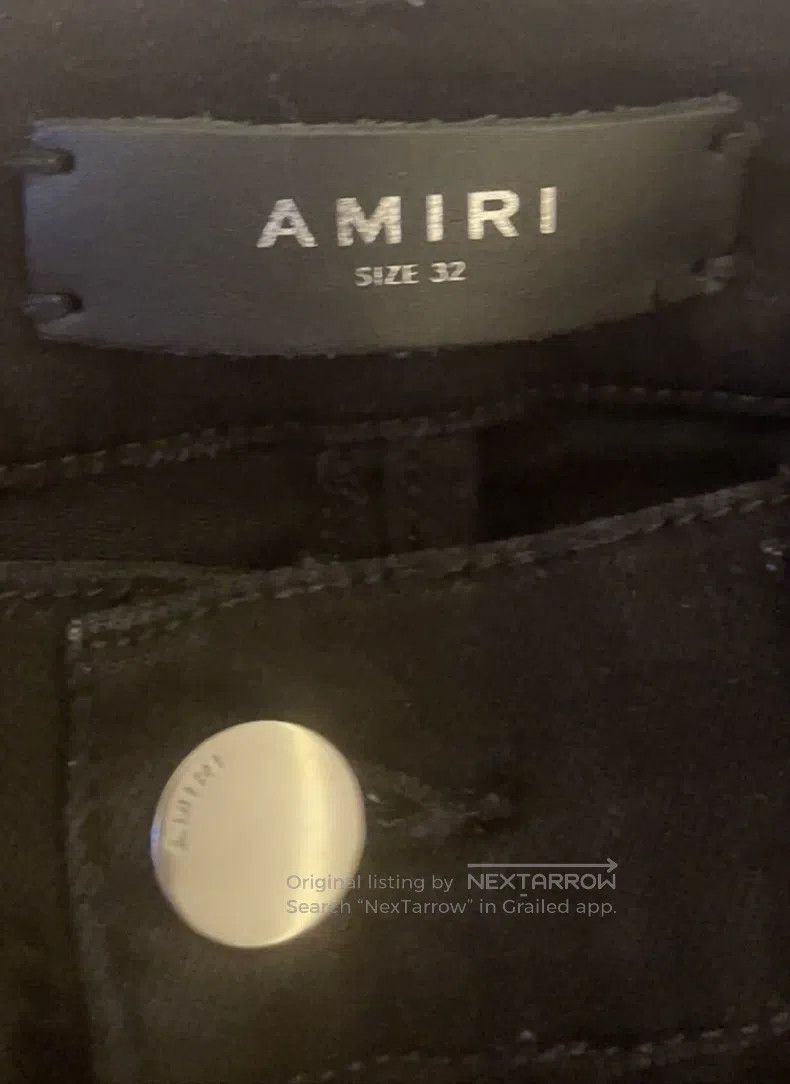 Amiri Amiri First Generation Black Diamond Destroyed Jeans Size US 32 / EU 48 - 3 Thumbnail