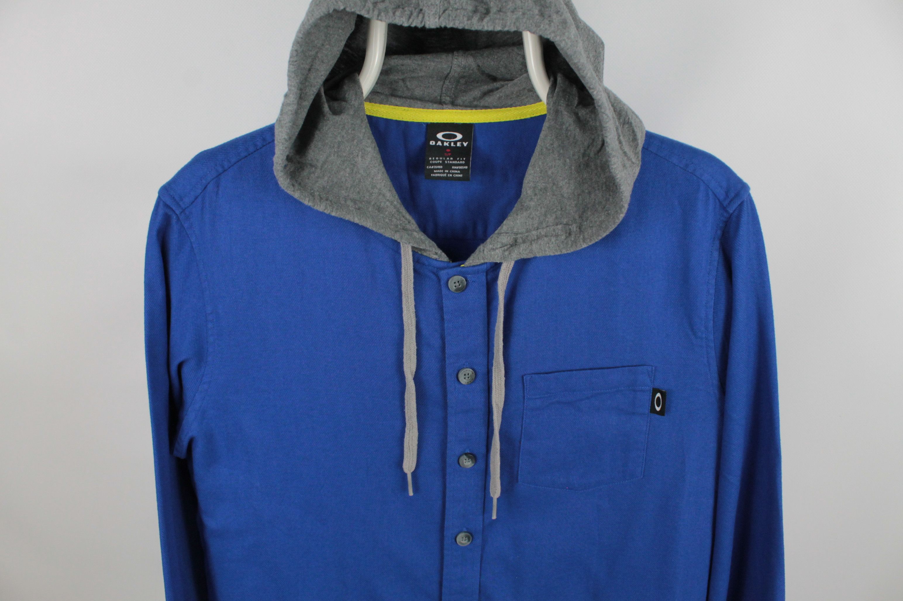 Flannel × Oakley Oakley Icon Hooded Flannel Blue Shirt Size US S / EU 44-46 / 1 - 2 Thumbnail