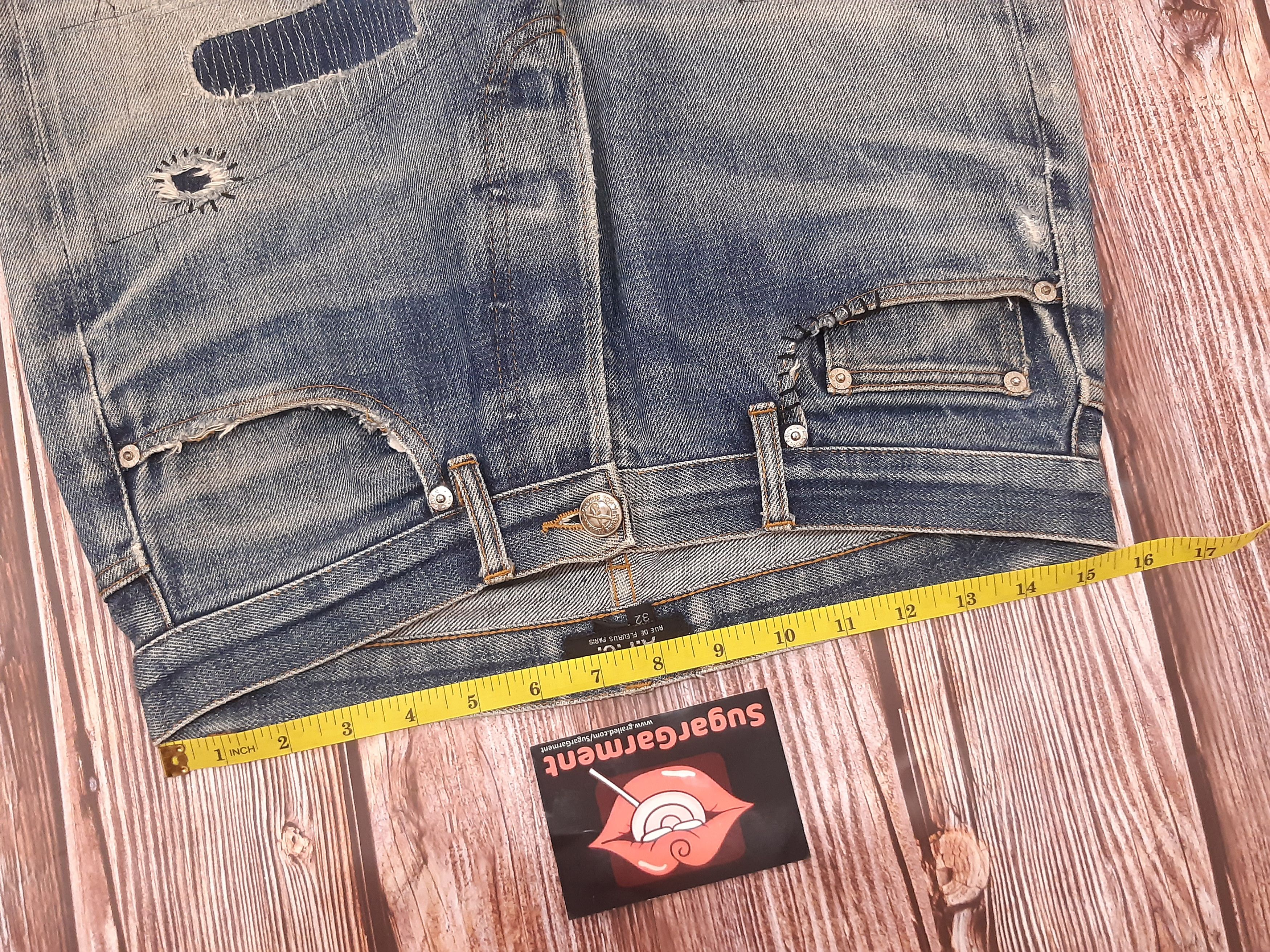A.P.C. APC Jeans Patchworks Vintage Distressed Size US 31 - 11 Thumbnail