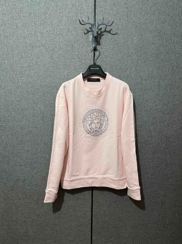 Versace Versace Women’s Cotton Medusa Sweatshirt in Pink 0089 Size M / US 6-8 / IT 42-44 - 1 Thumbnail