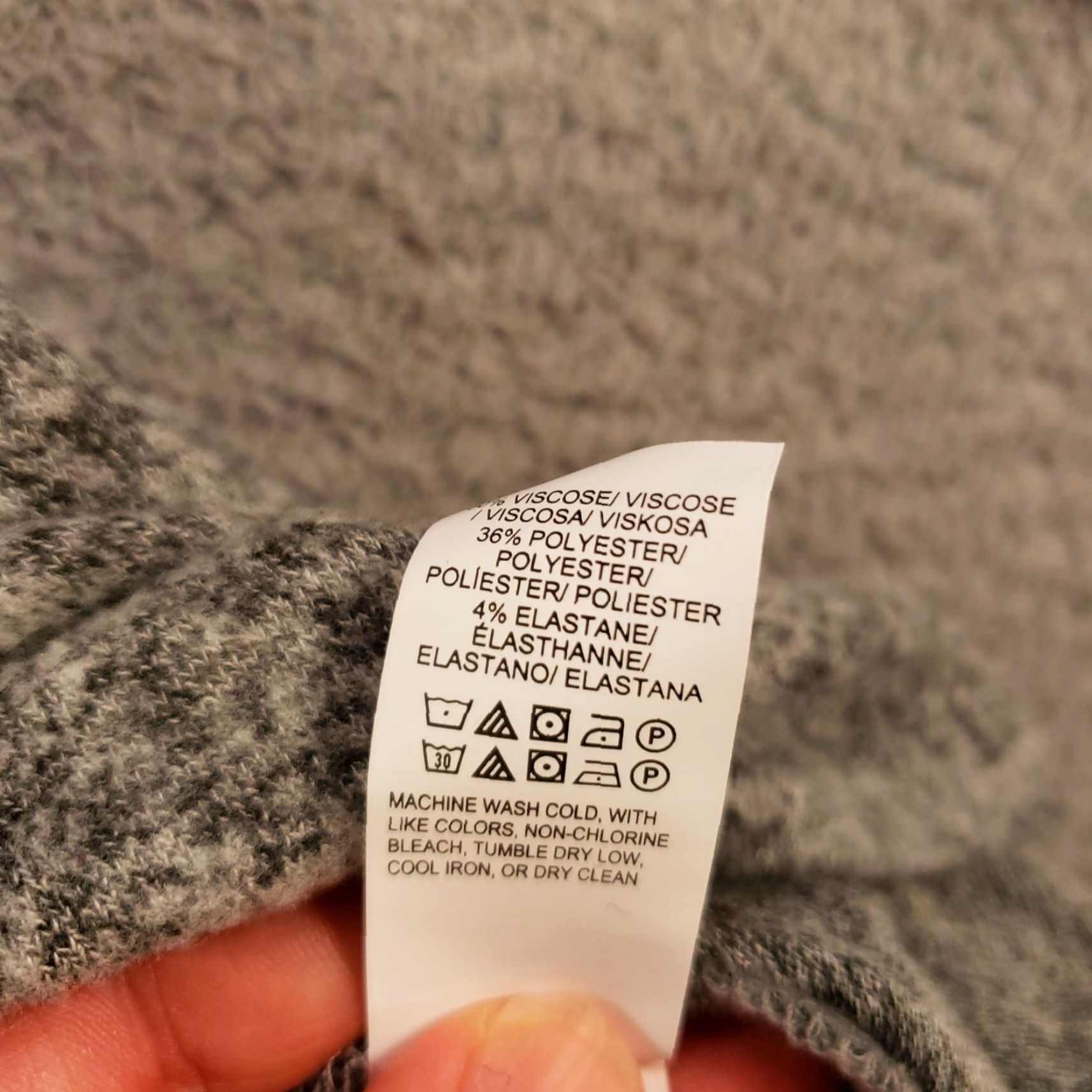 Lucky Brand New Lucky Brand Blouse Top Gray Heathered Flared Bell Flutter Sleeve NWT Size Small Womens Size S / US 4 / IT 40 - 6 Thumbnail