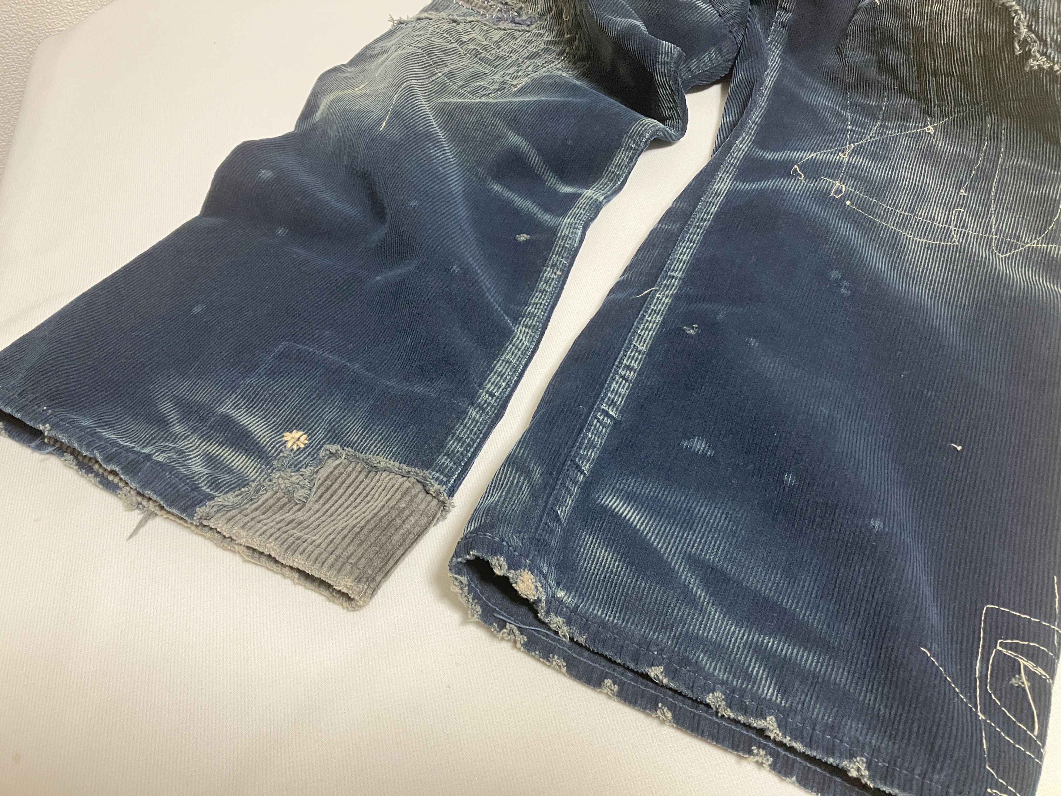 Kapital KAPITAL kountry indigo corduroy BORO pants distressed 31 new Size US 31 - 8 Thumbnail