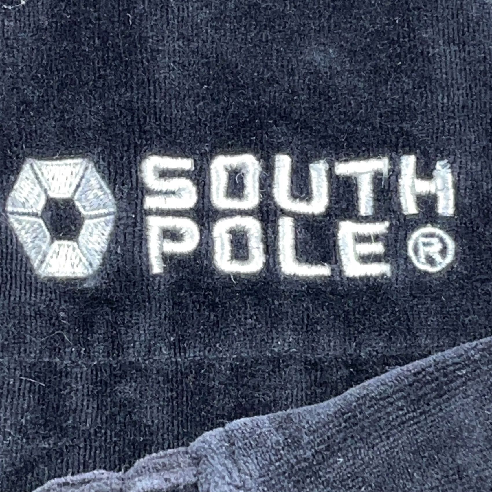 Southpole VINTAGE Southpole Track Jacket Mens XL Black Velour Full Zip Baggy Hip Hop Y2K Size US XL / EU 56 / 4 - 3 Thumbnail