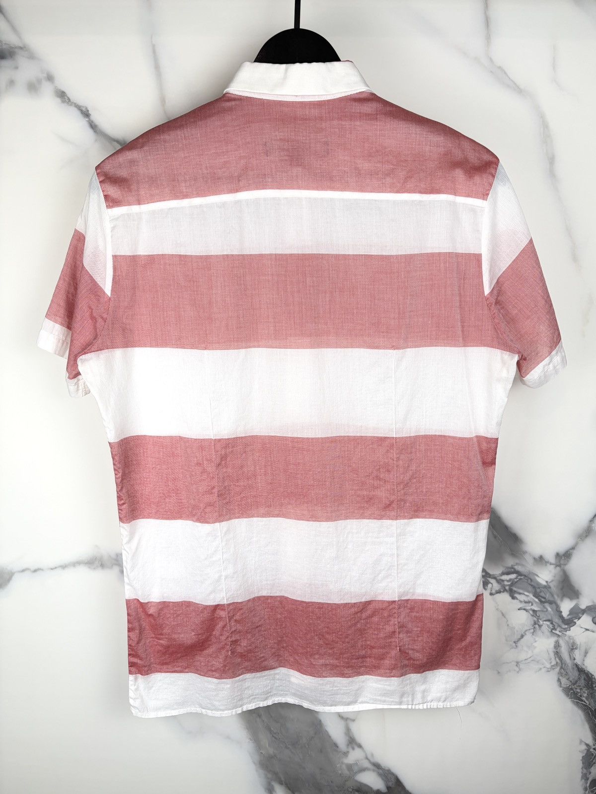 Raf Simons SS08 Raf Simons Prisoner Red Striped Button Up Shirt Size US S / EU 44-46 / 1 - 3 Thumbnail