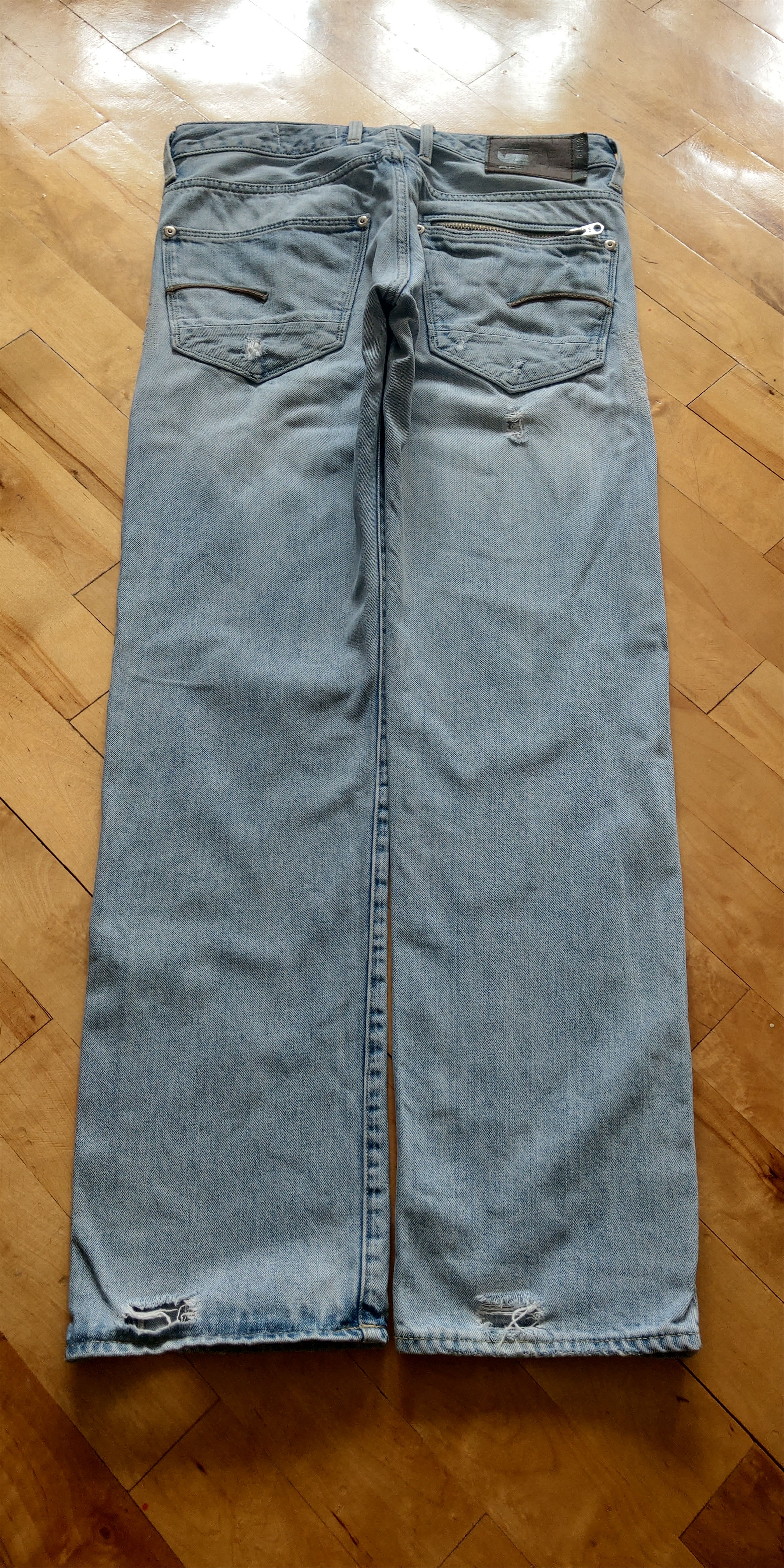 G-Star Mid Skinny Raw Denim Pants Baggy Distressed Goth y2k G-STAR Size US 31 - 4 Thumbnail