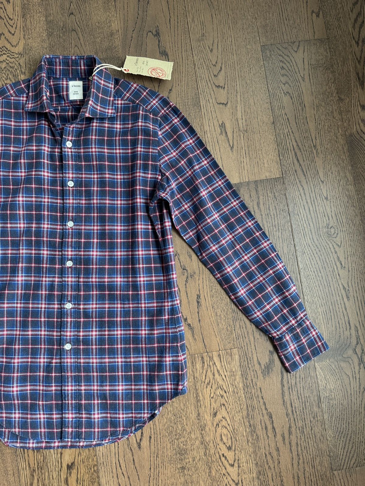 Ring Jacket Elento by Ring Jacket Japan Made Mens Cotton Check Shirt Size US S / EU 44-46 / 1 - 1 Thumbnail