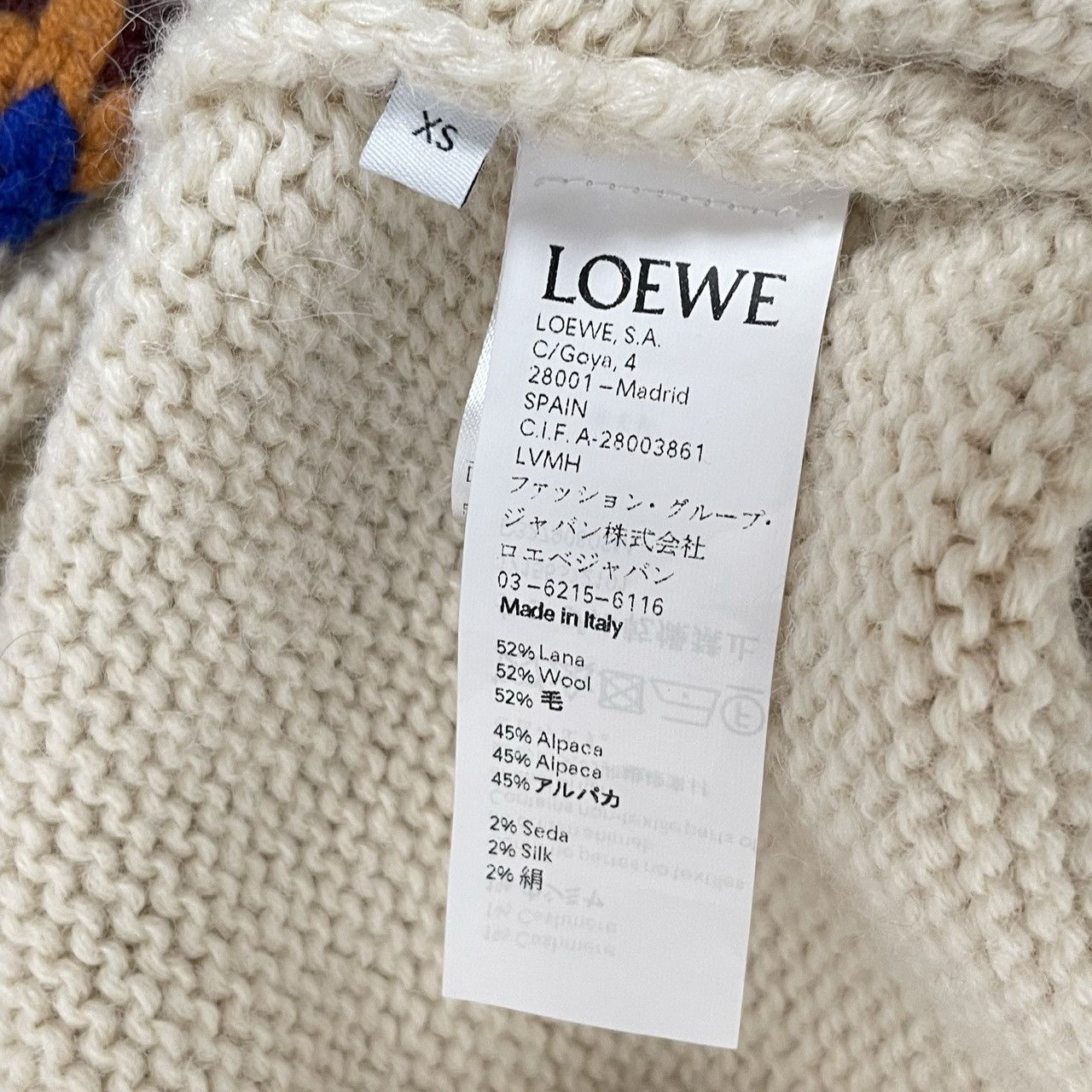Loewe Loewe Off-white V-neck Letter Pattern Knit Cardigan K26WX Size XS / US 0-2 / IT 36-38 - 6 Thumbnail
