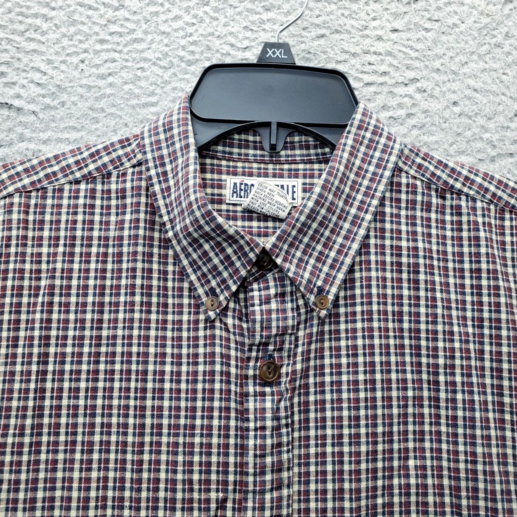 Vintage Aéropostale Shirt Mens M Multi Plaid Cotton Short Sleeve Button-Down Collar Size US M / EU 48-50 / 2 - 6 Thumbnail