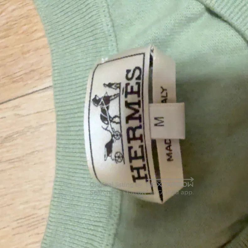 Hermes Hermes Men's short sleeve knit shirt, made of 90% cotton, Size US M / EU 48-50 / 2 - 2 Thumbnail