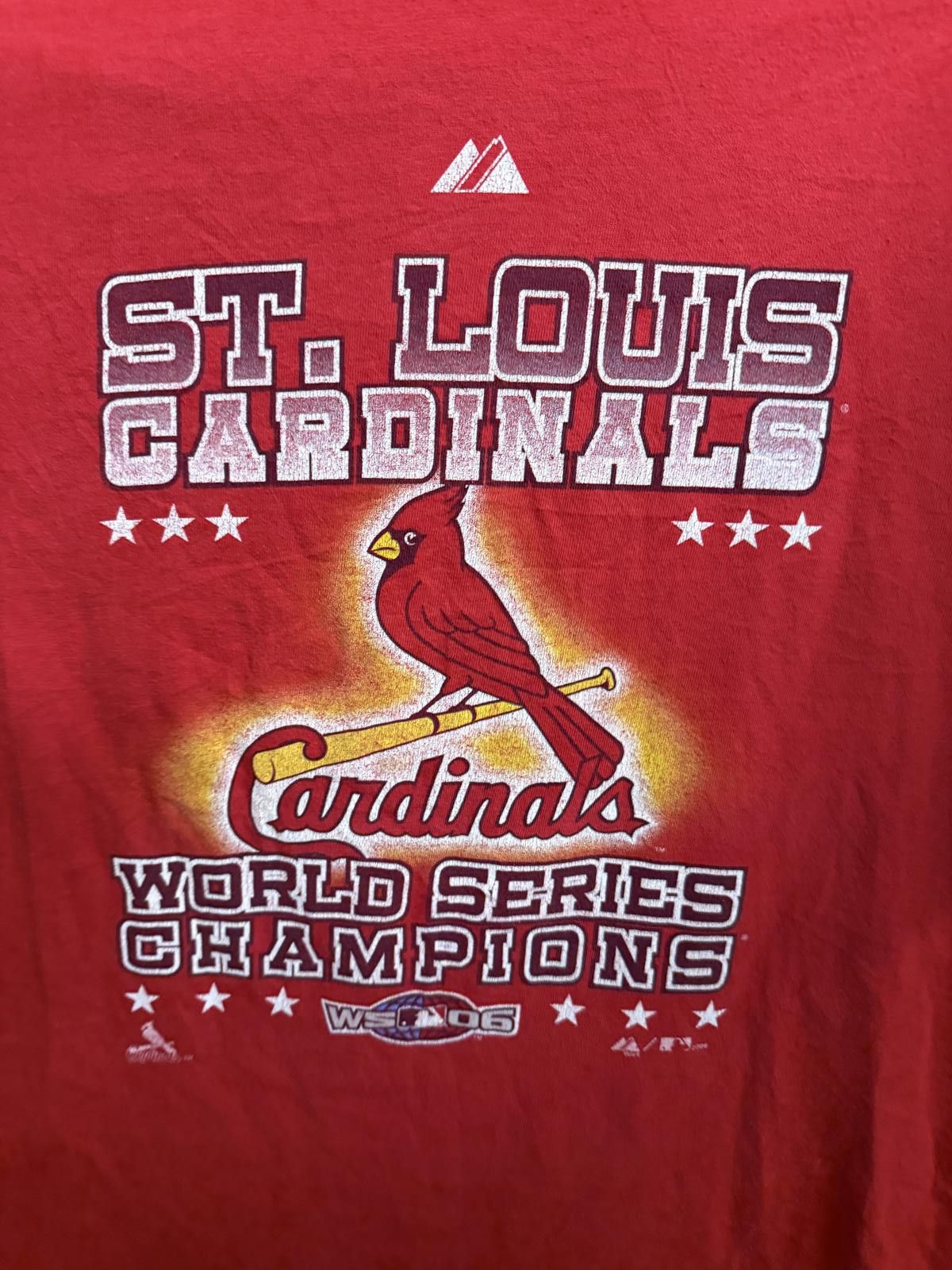 Designer St Louis Cardinals T-shirt World Series Champs 2006 XL Size US XL / EU 56 / 4 - 5 Thumbnail