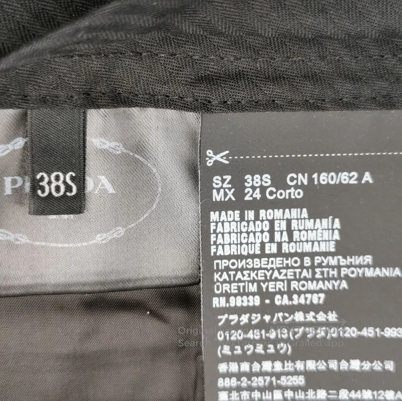 Prada Prada Solid Wool Trousers in Size 38 . Size 37" - 4 Thumbnail
