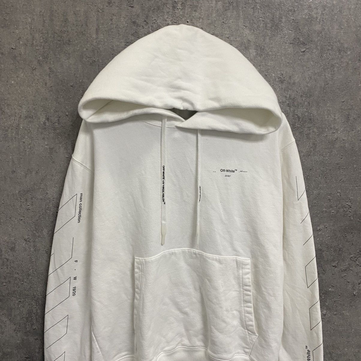 Off-White Off White Unfinished Arrows Hoodie Big Logo Size L Size US L / EU 52-54 / 3 - 5 Thumbnail