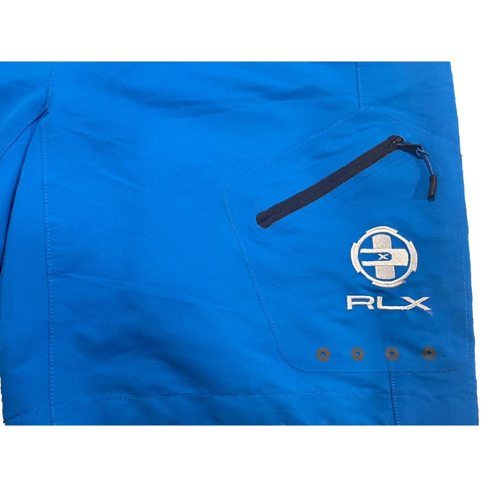RLX Ralph Lauren RLX Ralph Lauren Board Shorts Mens 36 9" Inseam Blue Polyester Board Shorts Mens Blue 9" Inseam Pockets Drawstring Hook & Loop Fly Size US 36 / EU 52 - 2 Thumbnail