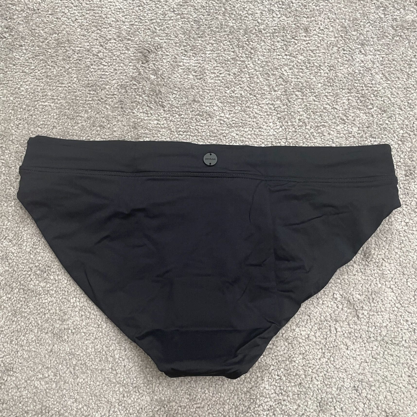 Prana prAna Bikini Bottom Womens Size M Solid Black Nylon Swimwear Beach Stretch Size 32" / US 10 / IT 46 - 2 Thumbnail