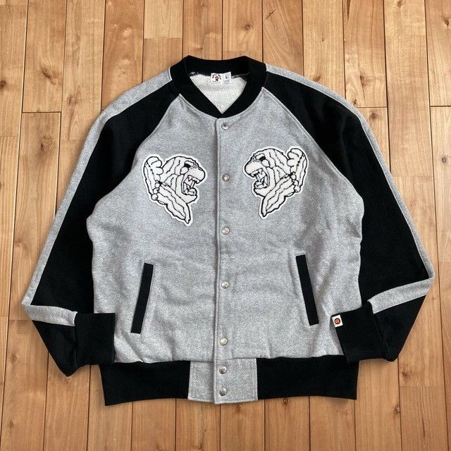 Bape BAPE MILO LOGO Sweat Varsity Jacket a bathing ape NIGO Size US L / EU 52-54 / 3 - 2 Thumbnail