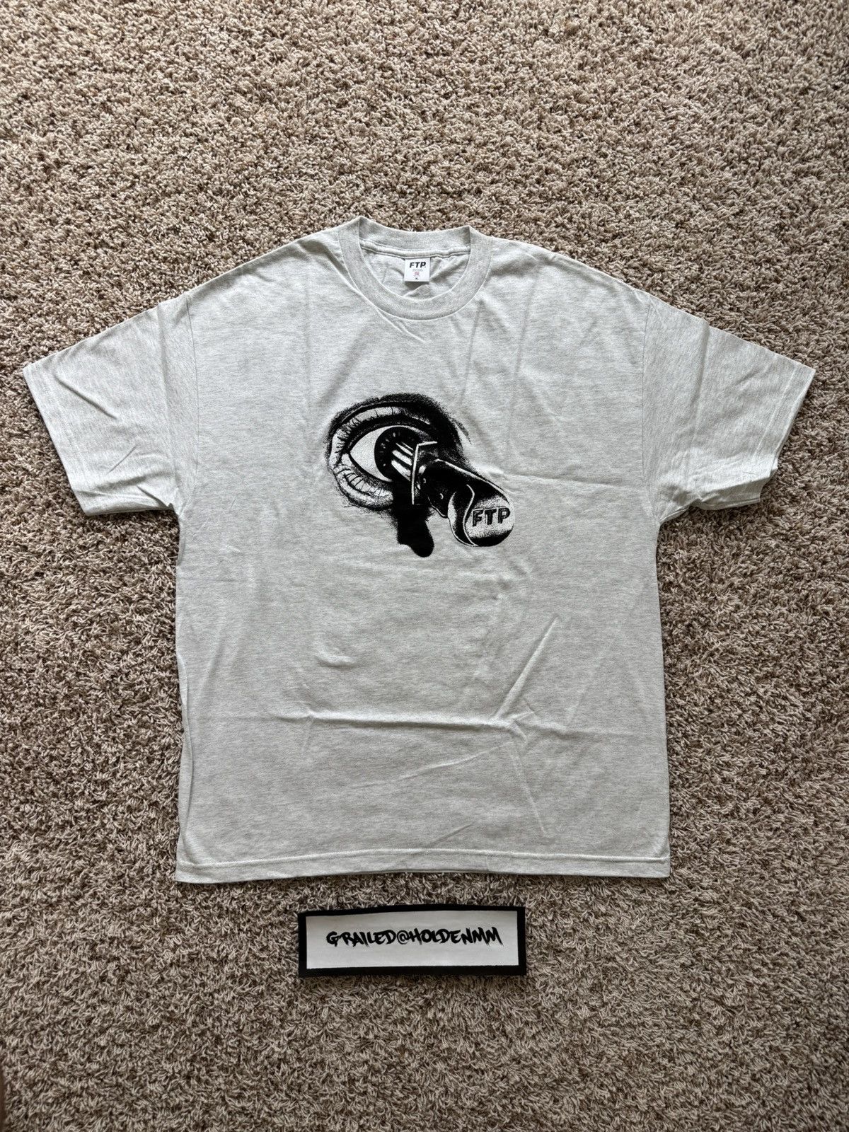 Fuck The Population FTP Pupil Tee Ash Grey Size US XL / EU 56 / 4 - 2 Thumbnail
