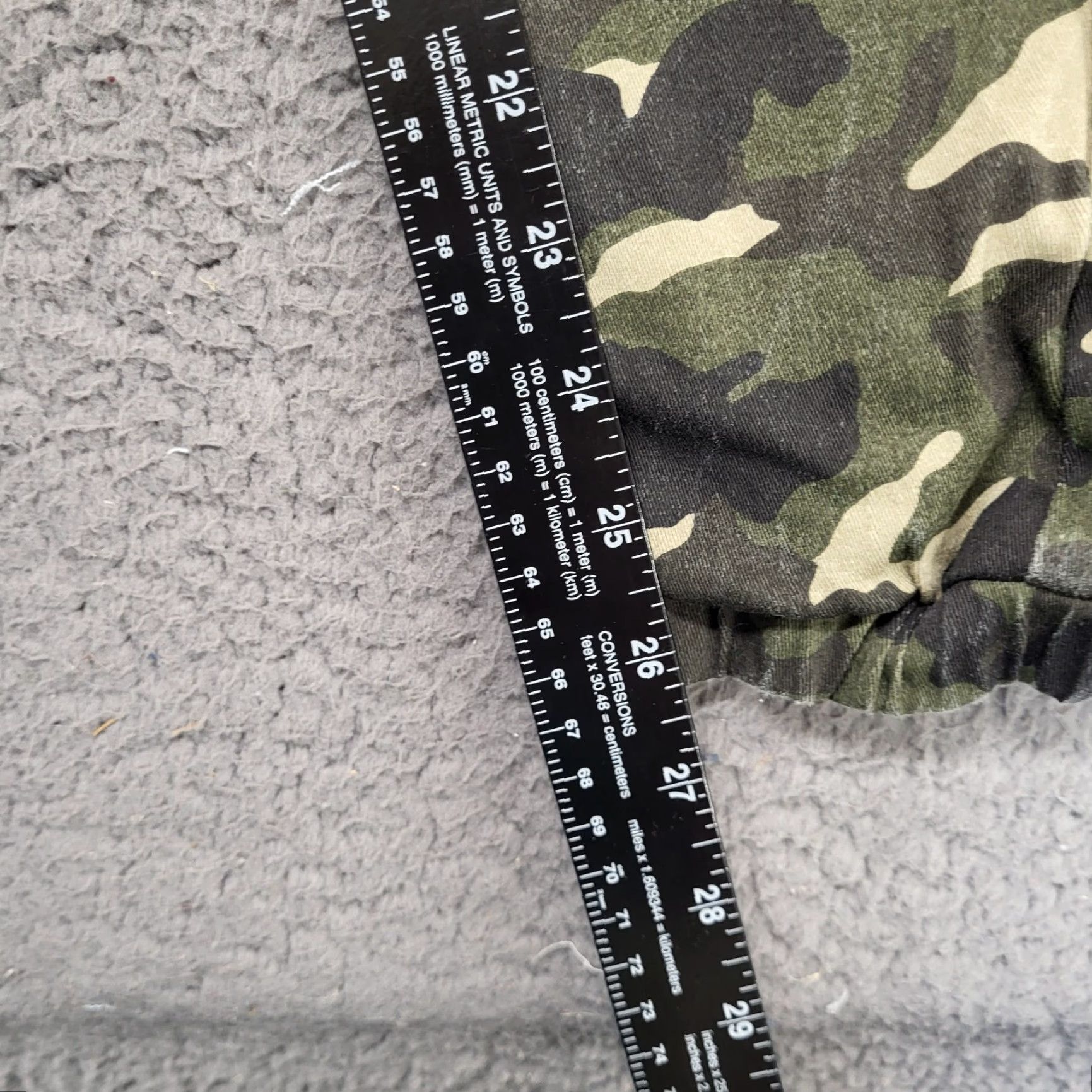Vintage VINTAGE Demolition Jogger Pants Women's M Green Camo Pleated Elastic Waist Grunge Size 32" / US 10 / IT 46 - 7 Thumbnail
