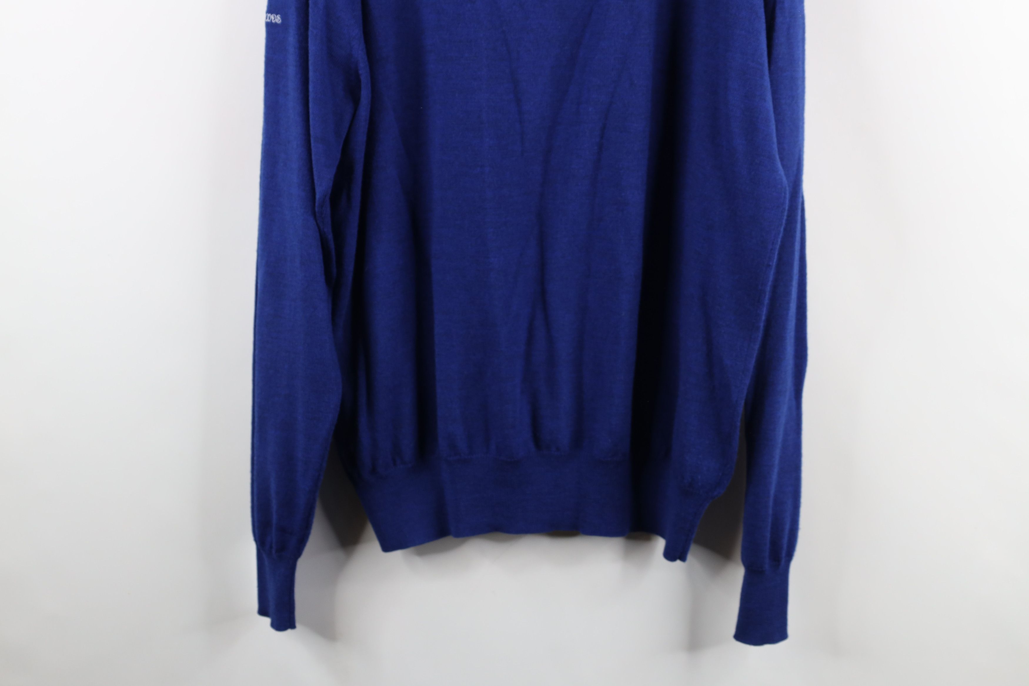 Peter Millar × Vintage Peter Millar Knit Half Zip Pullover Sweater Golfing Blue Size US L / EU 52-54 / 3 - 14 Thumbnail