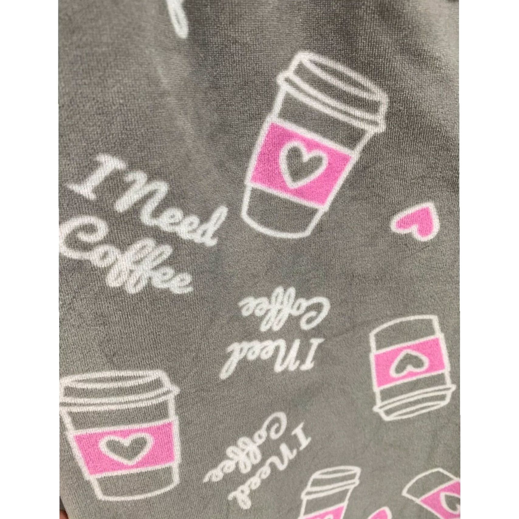 Vintage VINTAGE Bobbie Brooks Sleepwear PJ Pants Women 3X Plus Gray Coffee Print Jogger 3X Womens Lounge Pants Coffee Size 40" / US 18 - 4 Thumbnail
