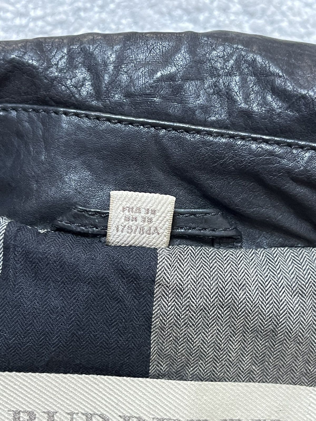 Burberry Burberry Brit Black Leather Biker Jacket Size 40 IT Size S / US 4 / IT 40 - 10 Thumbnail