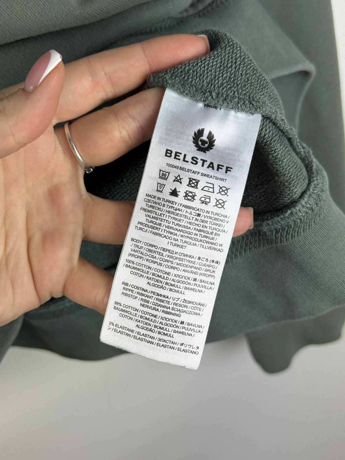 Belstaff Belstaff Men’s Crewneck Cotton Sweatshirt Pullover Size 2XL Size US XXL / EU 58 / 5 - 14 Thumbnail