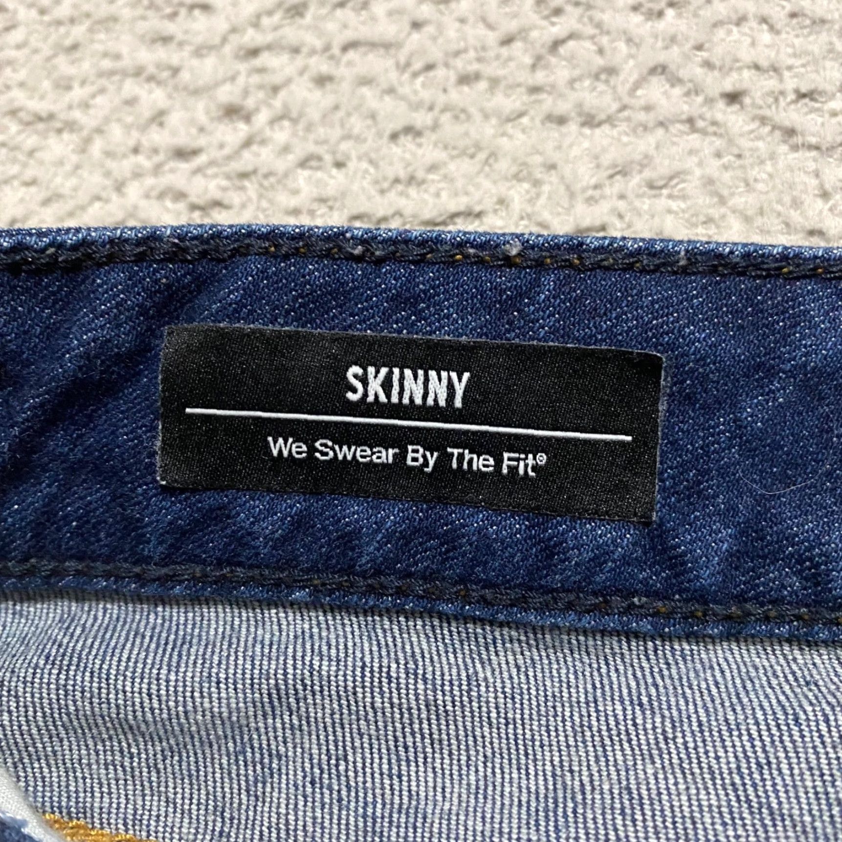 Torrid Torrid Jeans Skinny Blue Denim Dark Wash 14P Petite Mid Rise 5-Pocket Stretch Cotton Blend Womens Boys? Size 36" / US 14 / IT 50 - 4 Thumbnail