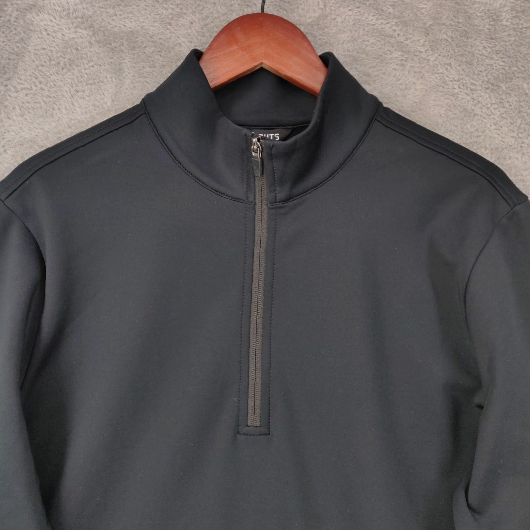 UES Clothing Cuts Clothing Pullover Shirt Mens M Black 1/4 Zip Performance Golf Style: Pullover, Activewear, Casual, Sports 90s? Size US M / EU 48-50 / 2 - 2 Thumbnail