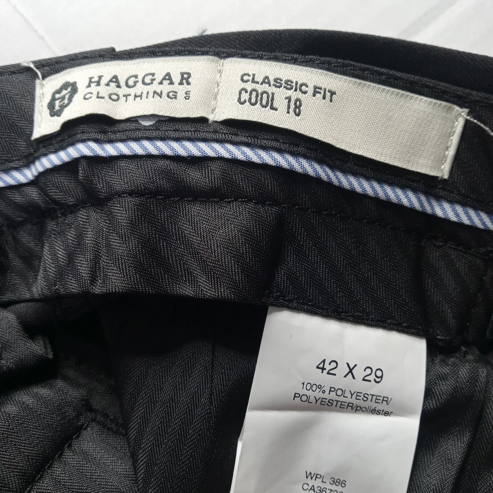 Haggar Haggar Cool 18 Performance Classic Fit Pants Men's 42x29 Size US 42 / EU 58 - 4 Thumbnail