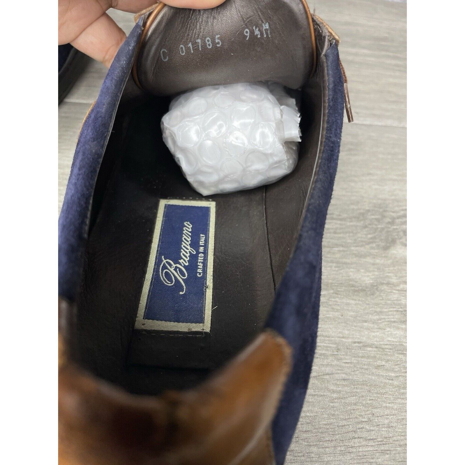 Cole Haan Bragano Blue Suede Brown Leather Bicycle Casual Lace Shoes M Size US 9.5 / EU 42-43 - 13 Thumbnail