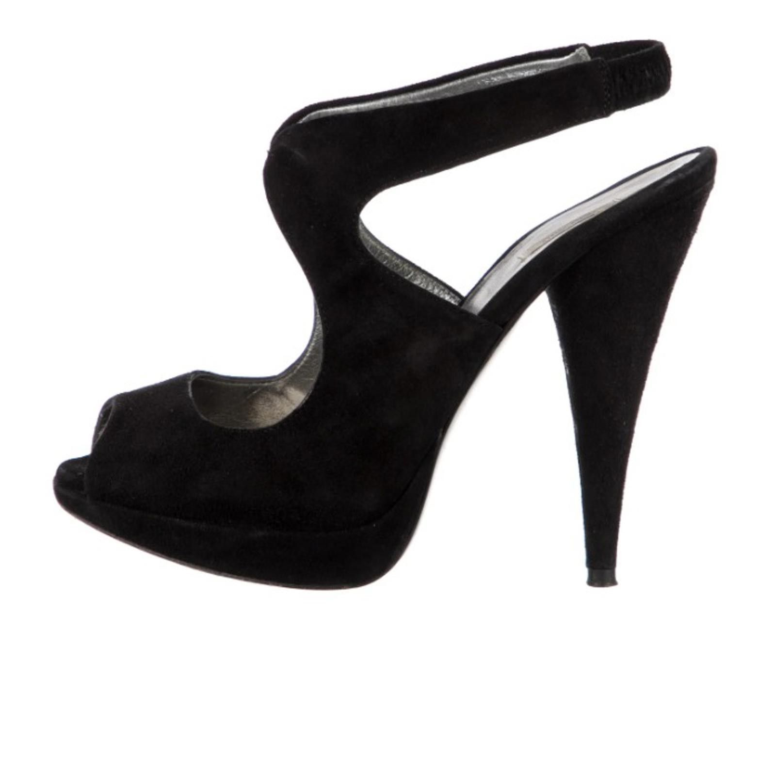 Miu Miu MIU MIU Suede Slingbacks - SIZE 5 Size US 5 / IT 35 - 3 Thumbnail