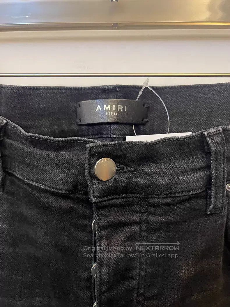 Amiri Amiri Leopard print art distressed patched denim pants Size US 33 - 3 Thumbnail