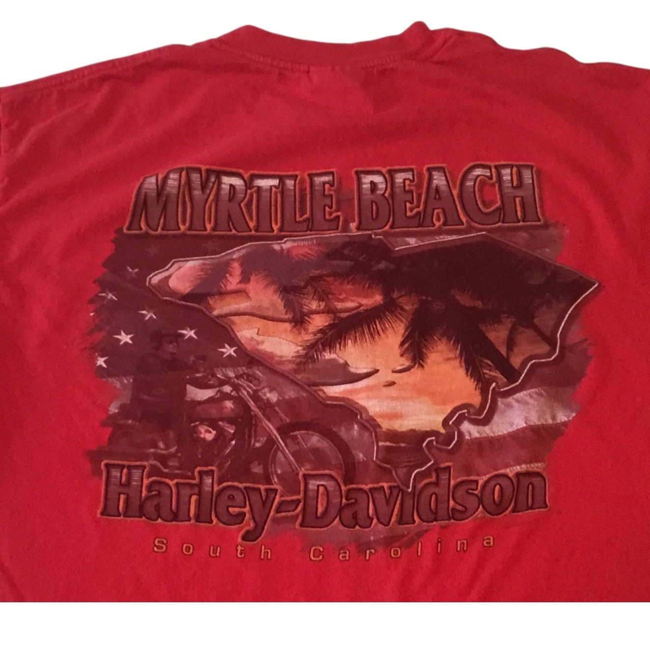 Harley Davidson Harley Davidson T-Shirt Red Myrtle Beach Large Size US L / EU 52-54 / 3 - 4 Thumbnail