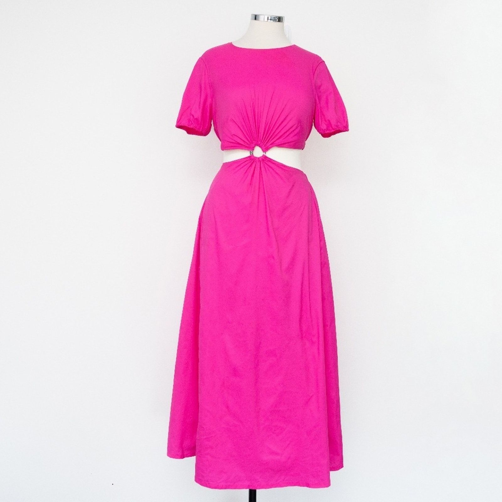 Staud Staud Burgundy Cotton Maxi Dress S | Grailed
