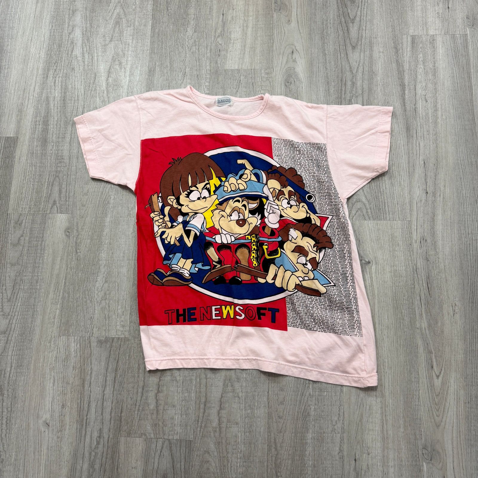 Vintage Vintage Bob Inter Cartoon Shirt Size Small Pink Graphic Size US S / EU 44-46 / 1 - 1 Thumbnail
