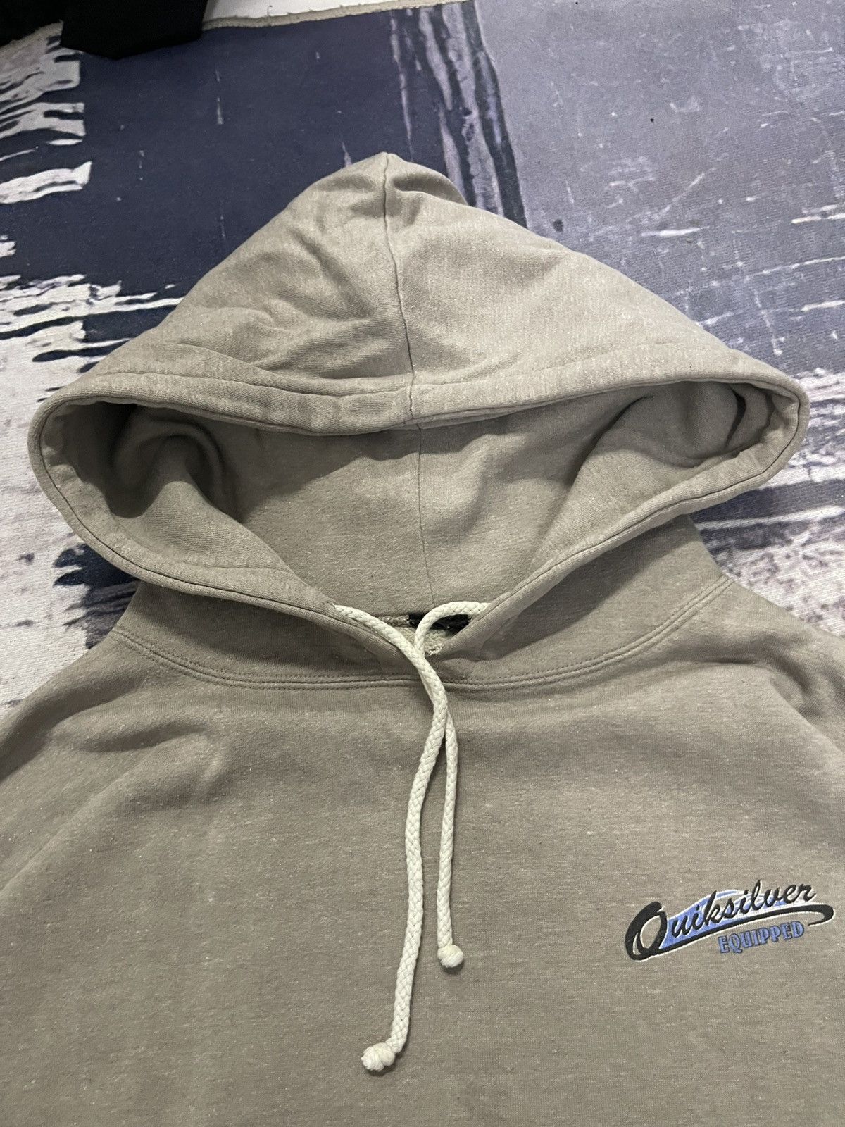 Quiksilver 90s QUICKSILVER EQUIPMENT PULLOVER HOODIE SUN FADED Size US XL / EU 56 / 4 - 15 Thumbnail