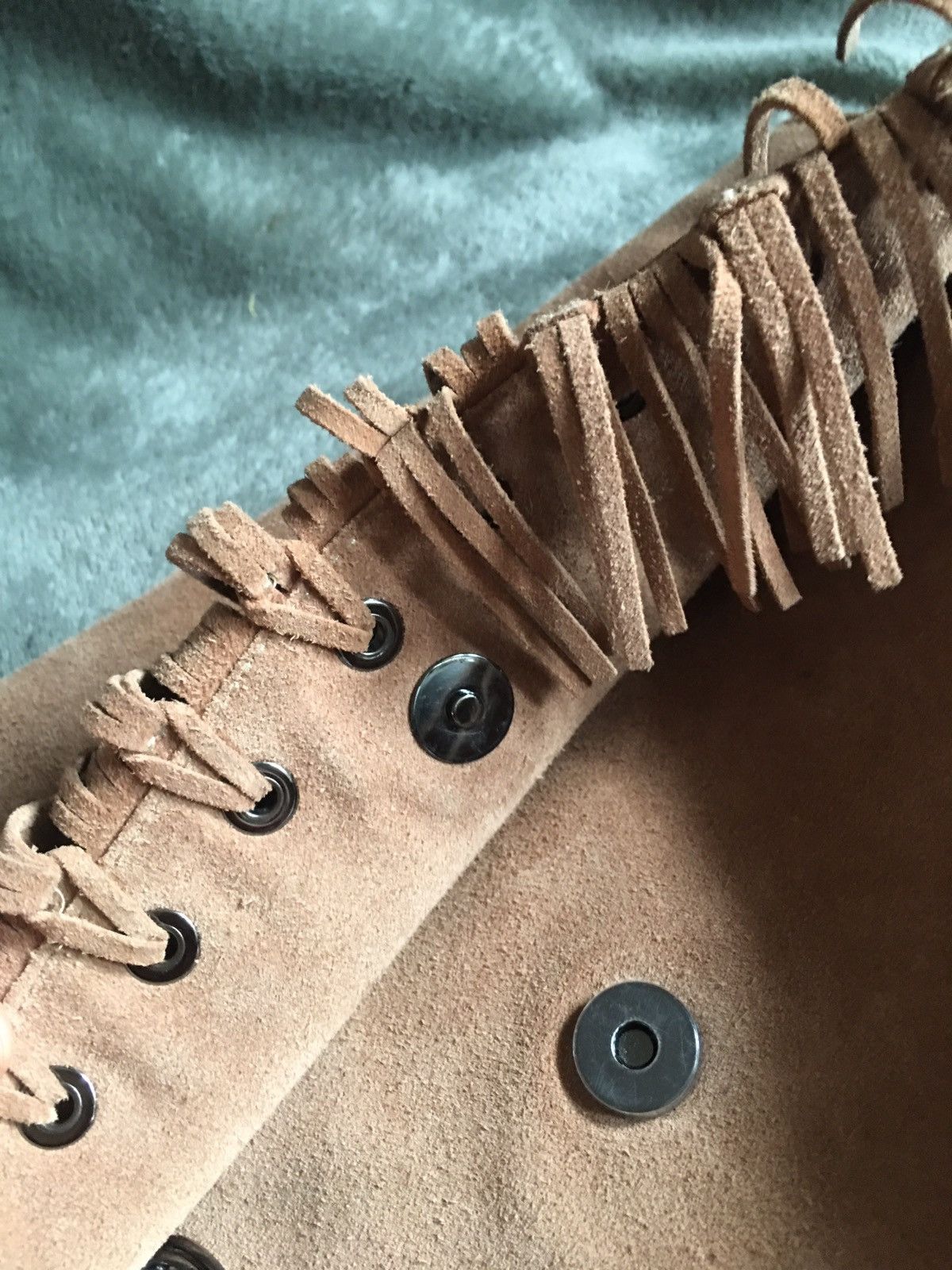 Longchamp Longchamp Paris Rocks Folk Suede Chain Flap Shoulder Bag Size ONE SIZE - 10 Thumbnail