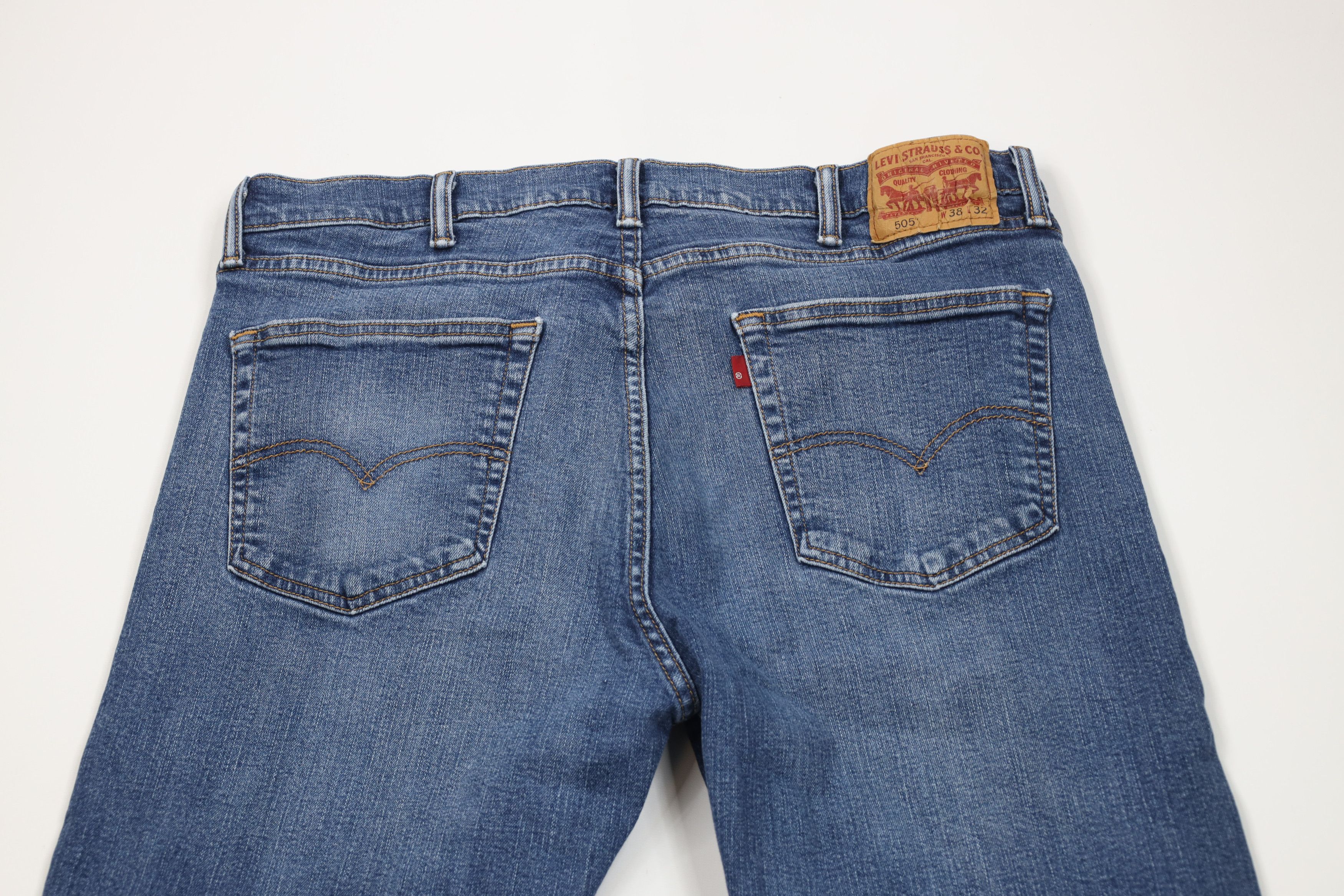 Levi's × Vintage Vintage Y2K Levis 505 Stretch Regular Straight Leg Jeans Size US 38 / EU 54 - 9 Thumbnail