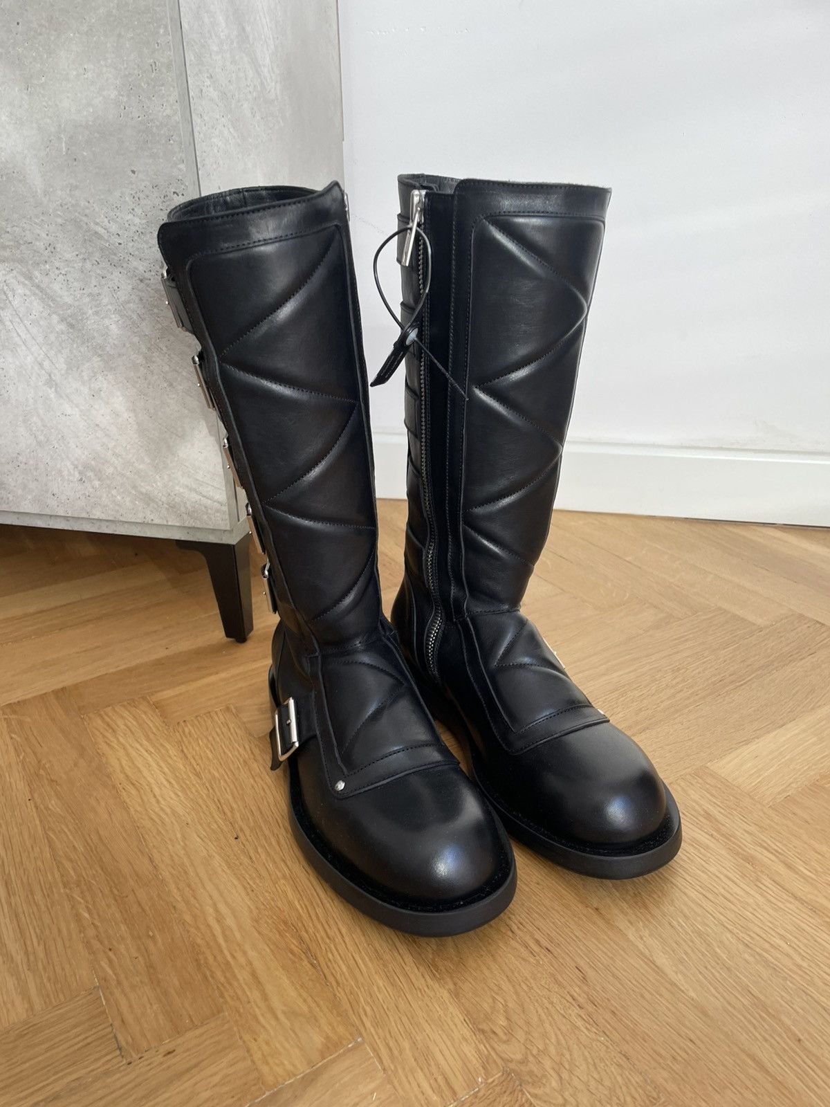 Ann Demeulemeester JACE BIKER BELTED BOOTS ANN DEMEULEMEESTER Size US 8 / EU 41 - 3 Thumbnail